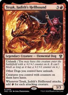 Magic: The Gathering - Commander: Murders at Karlov Manor - Tesak, Judith's Hellhound - Normal