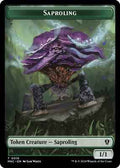 Magic: The Gathering - Commander: Murders at Karlov Manor - Saproling // Morph Double-Sided Token - Normal