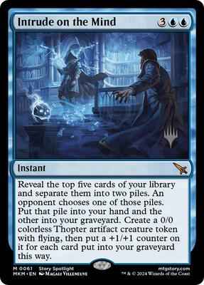 Magic: The Gathering - Promo Pack: Murders at Karlov Manor - Intrude on the Mind - Normal