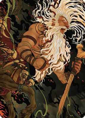 Magic: The Gathering - Art Series: Murders at Karlov Manor - Yarus, Roar of the Old Gods Art Card (46/49) - Normal