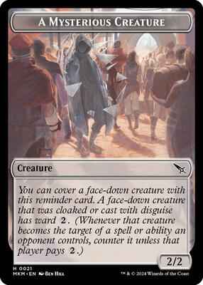 Magic: The Gathering - Murders at Karlov Manor - A Mysterious Creature Token - Normal