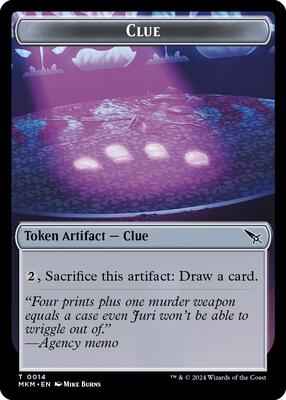 Magic: The Gathering - Murders at Karlov Manor - Clue (0014) // A 0041 Double-Sided Token - Normal
