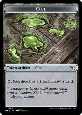 Magic: The Gathering - Murders at Karlov Manor - Clue (0017) // A 0044 Double-Sided Token (FRENCH) - Normal