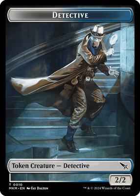 Magic: The Gathering - Murders at Karlov Manor - Detective // Merfolk Double-Sided Token - Foil