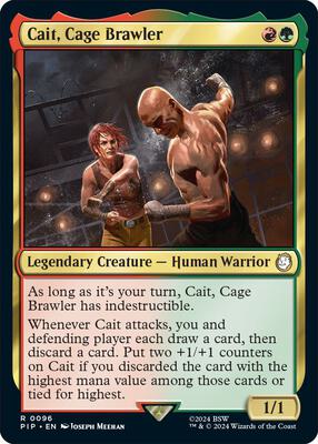 Magic: The Gathering - Universes Beyond: Fallout - Cait, Cage Brawler - Normal - Anime Card Craze