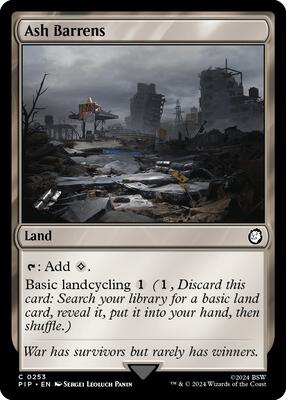 Magic: The Gathering - Universes Beyond: Fallout - Ash Barrens - Normal - Anime Card Craze