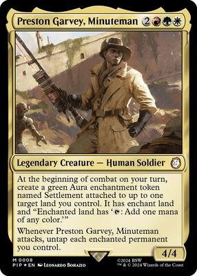 Magic: The Gathering - Universes Beyond: Fallout - Preston Garvey, Minuteman - Foil - Anime Card Craze