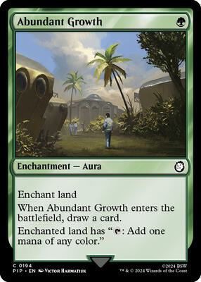 Magic: The Gathering - Universes Beyond: Fallout - Abundant Growth - Normal - Anime Card Craze
