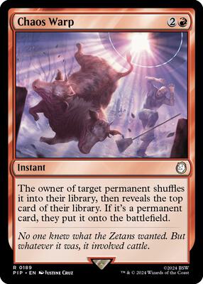 Magic: The Gathering - Universes Beyond: Fallout - Chaos Warp - Normal - Anime Card Craze