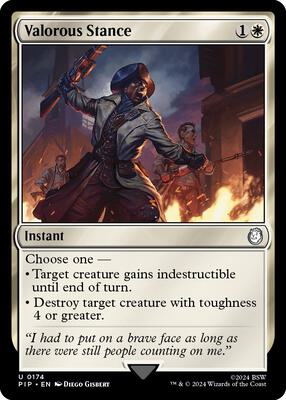 Magic: The Gathering - Universes Beyond: Fallout - Valorous Stance - Normal - Anime Card Craze