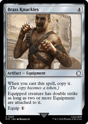Magic: The Gathering - Universes Beyond: Fallout - Brass Knuckles - Normal - Anime Card Craze