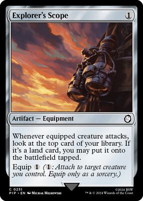 Magic: The Gathering - Universes Beyond: Fallout - Explorer's Scope - Normal - Anime Card Craze