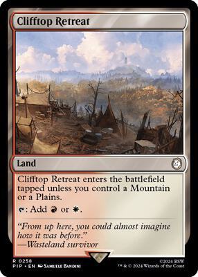 Magic: The Gathering - Universes Beyond: Fallout - Clifftop Retreat - Normal - Anime Card Craze