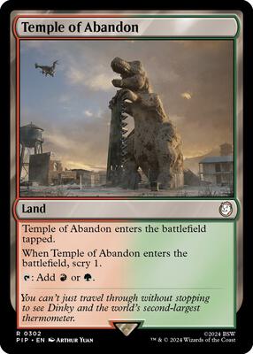 Magic: The Gathering - Universes Beyond: Fallout - Temple of Abandon - Normal - Anime Card Craze