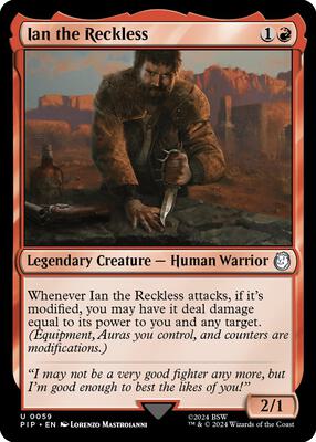 Magic: The Gathering - Universes Beyond: Fallout - Ian the Reckless - Normal - Anime Card Craze