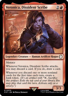 Magic: The Gathering - Universes Beyond: Fallout - Veronica, Dissident Scribe - Normal - Anime Card Craze