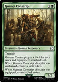 Magic: The Gathering - Universes Beyond: Fallout - Gunner Conscript - Normal - Anime Card Craze