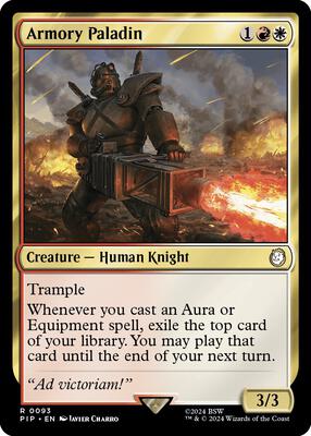 Magic: The Gathering - Universes Beyond: Fallout - Armory Paladin - Normal - Anime Card Craze