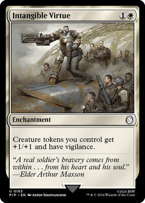 Magic: The Gathering - Universes Beyond: Fallout - Intangible Virtue - Normal - Anime Card Craze