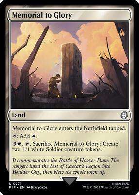 Magic: The Gathering - Universes Beyond: Fallout - Memorial to Glory - Normal - Anime Card Craze