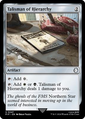 Magic: The Gathering - Universes Beyond: Fallout - Talisman of Hierarchy - Normal - Anime Card Craze