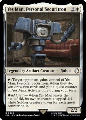 Magic: The Gathering - Universes Beyond: Fallout - Yes Man, Personal Securitron - Normal - Anime Card Craze