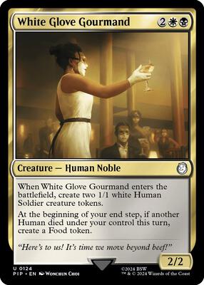 Magic: The Gathering - Universes Beyond: Fallout - White Glove Gourmand - Normal - Anime Card Craze