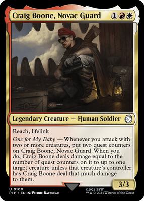 Magic: The Gathering - Universes Beyond: Fallout - Craig Boone, Novac Guard - Normal - Anime Card Craze