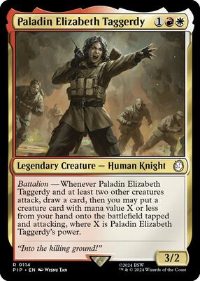Magic: The Gathering - Universes Beyond: Fallout - Paladin Elizabeth Taggerdy - Normal - Anime Card Craze