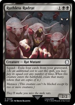 Magic: The Gathering - Universes Beyond: Fallout - Ruthless Radrat - Normal - Anime Card Craze