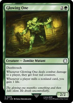 Magic: The Gathering - Universes Beyond: Fallout - Glowing One - Normal - Anime Card Craze