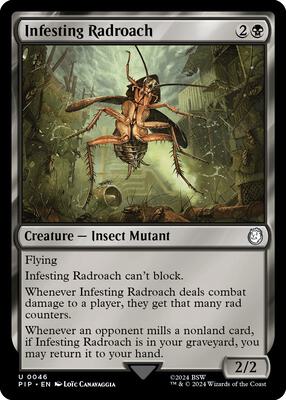 Magic: The Gathering - Universes Beyond: Fallout - Infesting Radroach - Normal - Anime Card Craze