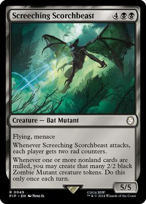 Magic: The Gathering - Universes Beyond: Fallout - Screeching Scorchbeast - Normal - Anime Card Craze