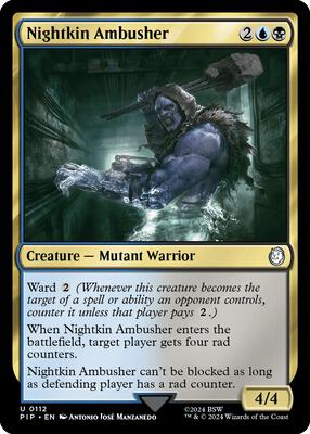 Magic: The Gathering - Universes Beyond: Fallout - Nightkin Ambusher - Normal - Anime Card Craze