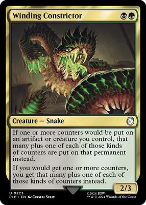 Magic: The Gathering - Universes Beyond: Fallout - Winding Constrictor - Normal - Anime Card Craze