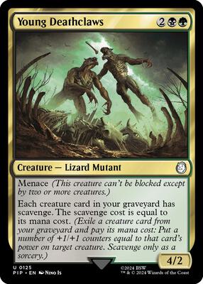 Magic: The Gathering - Universes Beyond: Fallout - Young Deathclaws - Normal - Anime Card Craze