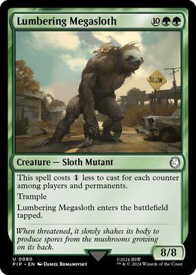 Magic: The Gathering - Universes Beyond: Fallout - Lumbering Megasloth - Normal - Anime Card Craze
