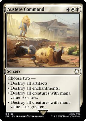 Magic: The Gathering - Universes Beyond: Fallout - Austere Command - Normal - Anime Card Craze