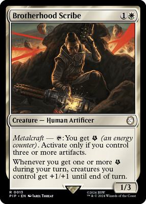 Magic: The Gathering - Universes Beyond: Fallout - Brotherhood Scribe - Normal - Anime Card Craze