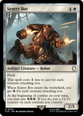 Magic: The Gathering - Universes Beyond: Fallout - Sentry Bot - Normal - Anime Card Craze
