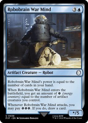 Magic: The Gathering - Universes Beyond: Fallout - Robobrain War Mind - Normal - Anime Card Craze
