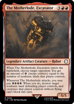 Magic: The Gathering - Universes Beyond: Fallout - The Motherlode, Excavator - Normal - Anime Card Craze