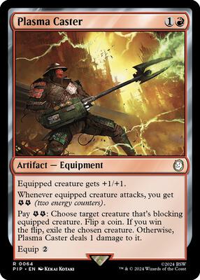 Magic: The Gathering - Universes Beyond: Fallout - Plasma Caster - Normal - Anime Card Craze