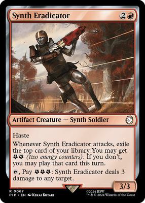 Magic: The Gathering - Universes Beyond: Fallout - Synth Eradicator - Normal - Anime Card Craze