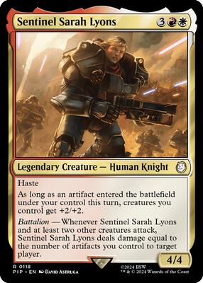 Magic: The Gathering - Universes Beyond: Fallout - Sentinel Sarah Lyons - Normal - Anime Card Craze