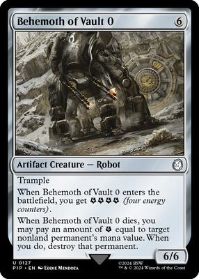 Magic: The Gathering - Universes Beyond: Fallout - Behemoth of Vault 0 - Normal - Anime Card Craze