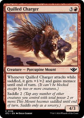 Magic: The Gathering - Outlaws of Thunder Junction - Quilled Charger - Foil - Anime Card Craze