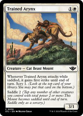Magic: The Gathering - Outlaws of Thunder Junction - Trained Arynx - Normal - Anime Card Craze