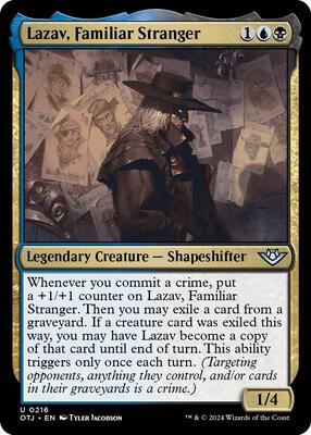 Magic: The Gathering - Outlaws of Thunder Junction - Lazav, Familiar Stranger - Normal - Anime Card Craze