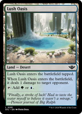 Magic: The Gathering - Outlaws of Thunder Junction - Lush Oasis - Foil - Anime Card Craze